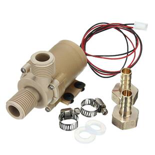 12V6W无刷直流水泵陶瓷泵芯静音耐高温热水循环泵抽水泵