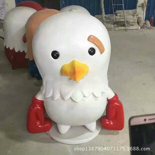 供应玻璃钢商场美称装饰摆件工艺品吉祥物雕塑鸡景观雕塑