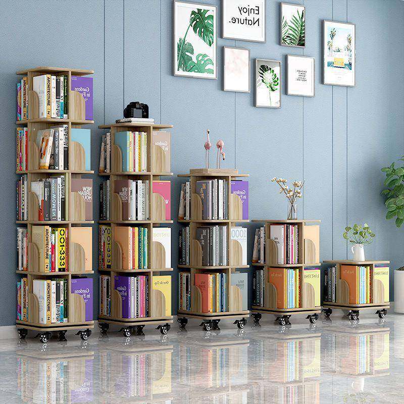 落地旋转书架儿童移动书柜学生书架迷你型书柜置物架经济大容量,收纳整理,烫衣板及配件,淘宝优惠券,粉丝福利购,淘宝优惠卷