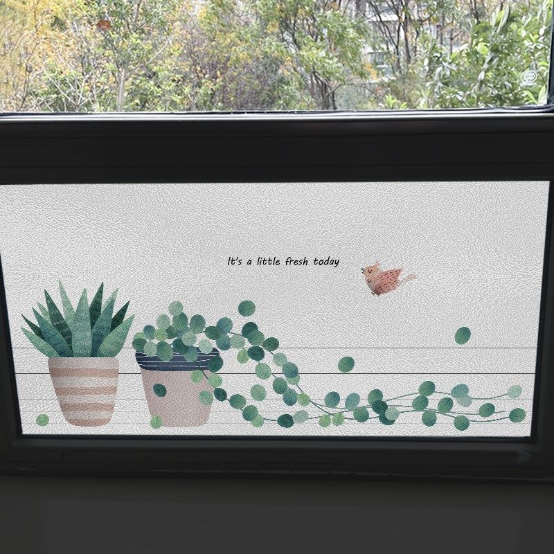 横向玻璃贴纸防走光卧室窗户磨砂贴膜静电贴全遮光防晒遮阳纸窗贴,家居饰品,玻璃膜/贴,淘宝优惠券,粉丝福利购,淘宝优惠卷