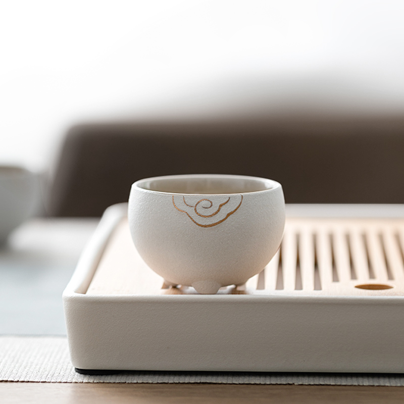 一品仟堂主人杯个人专用杯子品茗杯陶瓷功夫单杯套装简约家用茶杯