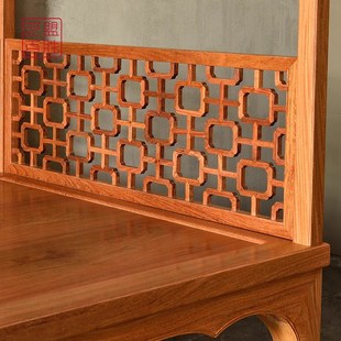 新中式榆木架子实木双人床拔步床明清仿古婚床原木千工床公主床