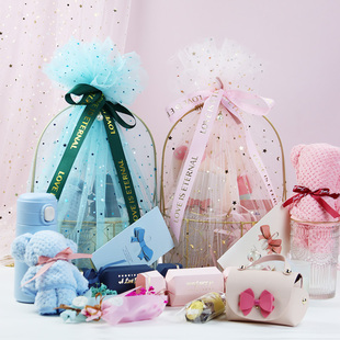 伴手礼女伴娘铁艺篮子盒子结婚回礼伴郎宾客宝宝周岁满月生日礼品