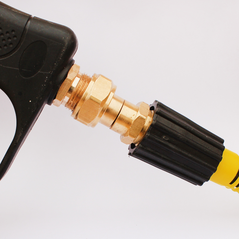 亿力6790洗车机配件进出水管快插头防缠绕高压防爆钢丝管水枪接头