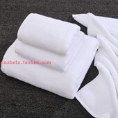 美容院床酒店宾馆加大加厚家用吸水不掉毛纯棉白浴巾毛巾定制logo