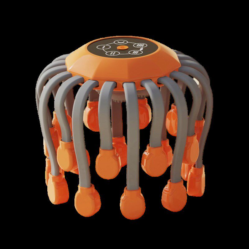 头部按摩器全自动八爪鱼头皮按摩器偏头部疼经络梳通电动按摩仪RS