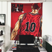 灌篮高手樱木花道篮球卡通漫画装 饰挂布男生卧室改造民宿背景布