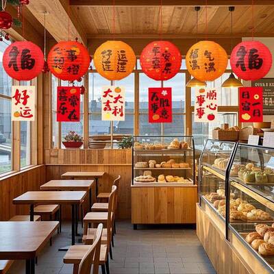 开业大店铺灯笼吊顶挂件氛围场景LCX装饰场餐饮置店挂饰吉超商市