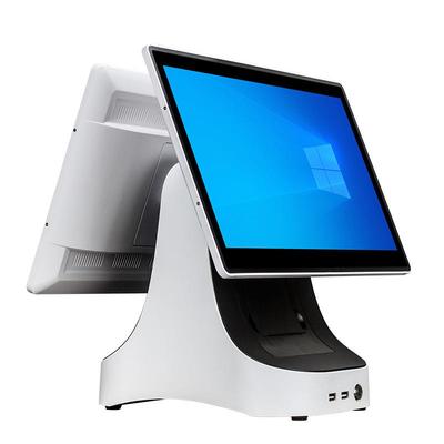 厂家直供君6利91605容P超市便店15.6寸双屏摸收银一触体收款机