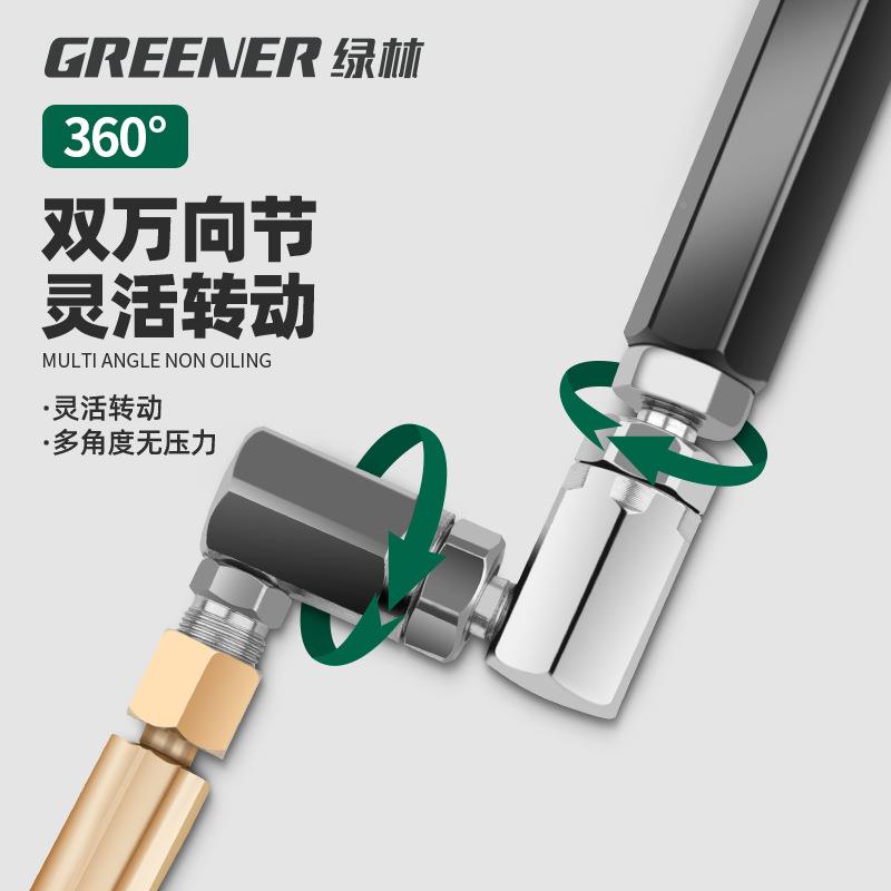 配绿林万向黄油机配黄枪电动件气动黄油油机大全高压注油枪头嘴头