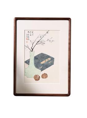 ?444Z黑念桃木相胡框挂墙摆台F765HJ89实木画框装裱纪圆角大框尺