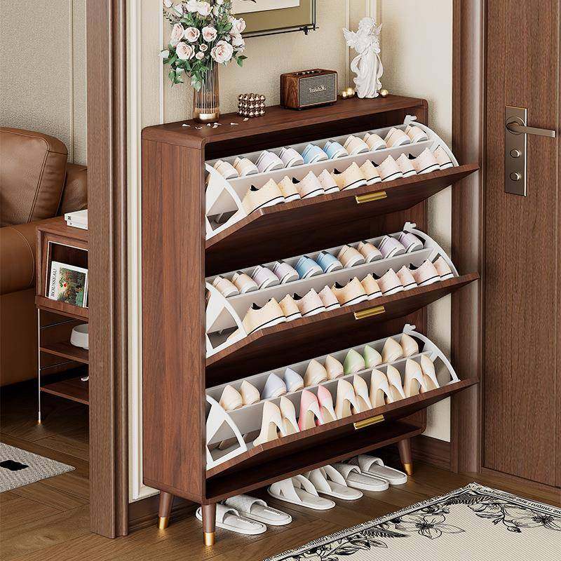 中式鞋翻斗柜家用口进门靠墙楼道门走廊实木腿新ZRC一体收纳鞋架,电子元器件市场,其它元器件,淘宝优惠券,粉丝福利购,淘宝优惠卷