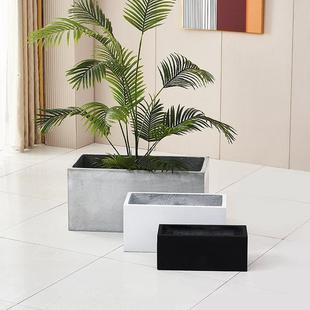 长方形水泥花盆北简约XYIQQGQE大号欧镁外泥客厅阳花台种植箱户楼