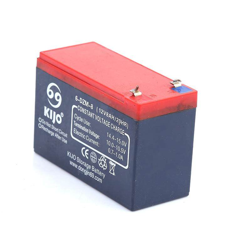 叶子12豚508V8AH电动车电动电滑板车小海蓄池铅电池酸电瓶