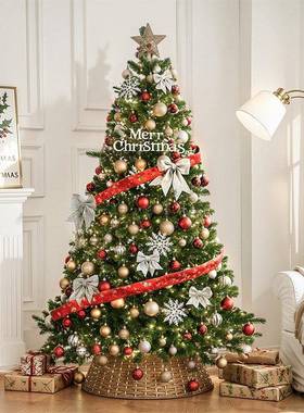 诞树新款用摆家件2025圣i诞74SD=ZH0节装圣饰品ins风发光dy加密套