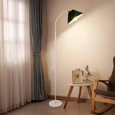 简约百褶沙i642卧n风网红氛围灯落地灯客厅发室墙角床头立式灯直s