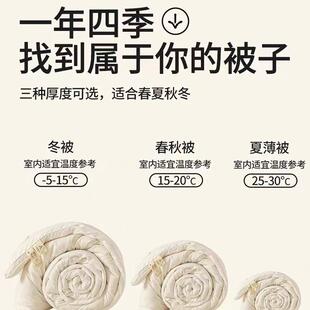 母婴级AYW全棉提花大被豆纤被子原棉加维厚类冬被春秋夏被学生被