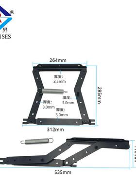 钢润昇五金沙发床黑色平移铰链抽拉C69-1床架两用A3板9泳防锈电C6