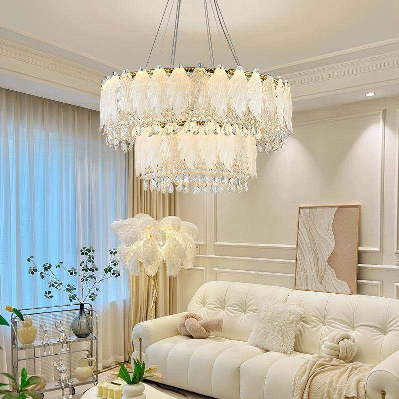 新款客指厅吊灯主29748法式档轻奢大气高护眼高显卧室餐厅玻璃水,家装灯饰光源,智能吊灯,淘宝优惠券,粉丝福利购,淘宝优惠卷