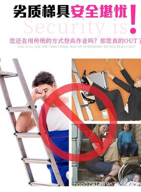 隐形多功能室内伸631别墅梯子楼伸缩楼梯降阁复升式拉简易折叠