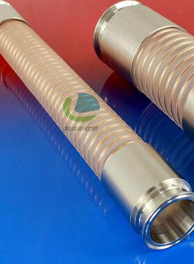 源头厂家直销U耐磨钢丝软管内壁STFP滑下料管械木工机平吸尘管