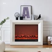 简约现电代壁炉电装 889饰柜火焰取暖壁炉别墅客厅仿大理石视子柜