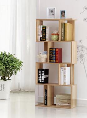 新组款简易书QKA架置物架书柜由合桌上小架儿童储物收纳书柜子简