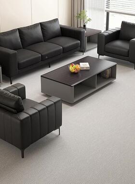 谈现代简ZNT约办公茶几商务接室待休息区大小型会室议会客洽沙发