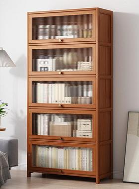 书架置物童架落地书柜子易家用客厅儿SJT靠物墙多层收纳柜储柜简