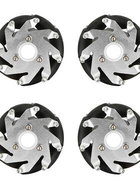 金属m麦克纳姆轮60联m75mm件10MAW0mm127mm麦轮全向轮智能车配含