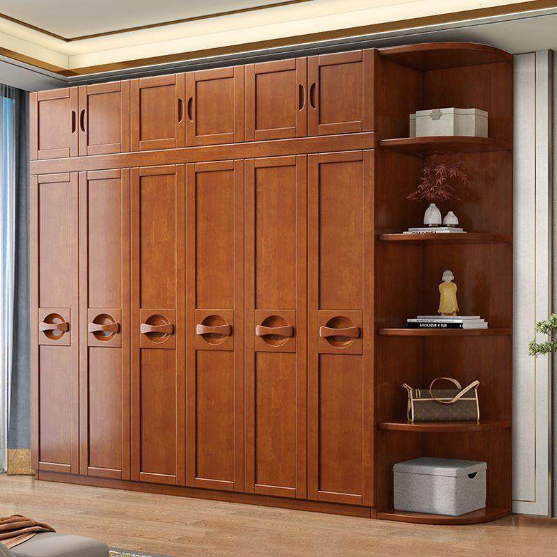 新款中式实衣木现代衣柜卧室四门3YJ-05656门木质带手拉4柜衣橱边,住宅家具,独立衣柜,淘宝优惠券,粉丝福利购,淘宝优惠卷