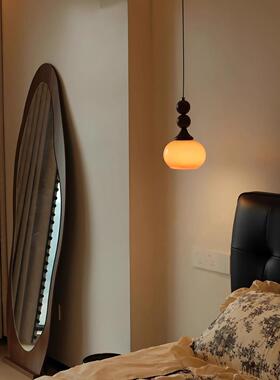 法式可升床头吊灯古32897新款中古降复艺吧台过道艺术木装饰卧室