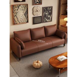 沙发小户型猫爪皮出租房MAL装店铺双人位两人三人懒公人现代寓服