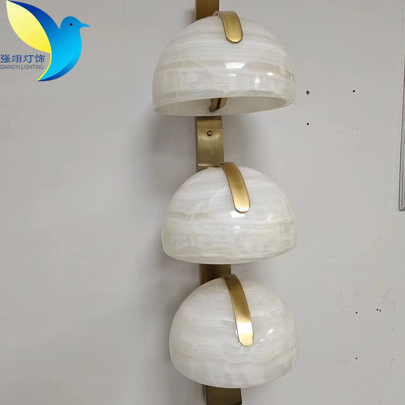 后现代云石壁灯桌面摆件现货