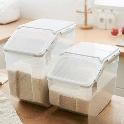 塑日MPY厚1式厨房家用米桶0kg料储米箱20斤密封米缸防虫防潮加面