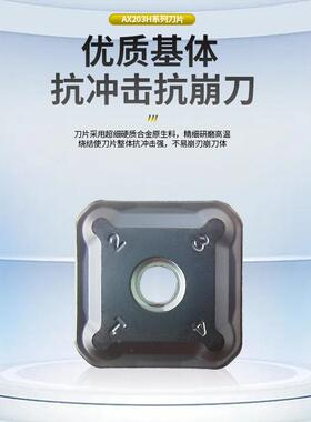 鑫博睿崎AX203列六面普通H钢模具22钢淬钢加工双头铣单系头铣火刀