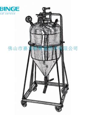 不锈钢气动喷粉精炼罐手动铝合金喷REQ20精铝炼机液态精炼喷粉粉