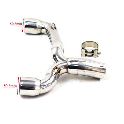 摩托车排11032气钢管S改装G400GSR600BK400BK600R不锈中段51MM排