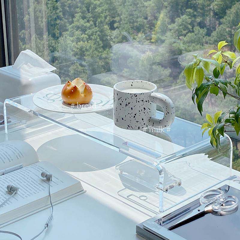 透明亚克力显示器增高架分隔架电脑增高架桌面u形架置物架