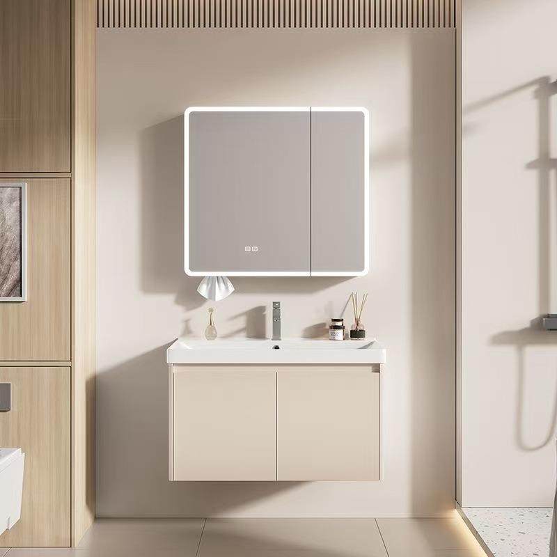 潮州加厚蜂窝铝圆弧浴室柜陶瓷一体盆组合加深洗手台洗脸洗漱盆柜