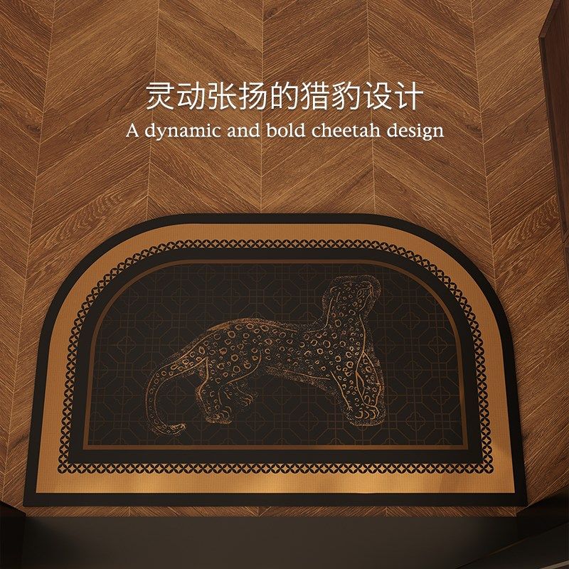 浴室门口地垫新中式国风硅藻泥吸水卫生间脚垫入户门进门垫子豹富,居家布艺,家用脚垫,淘宝优惠券,粉丝福利购,淘宝优惠卷