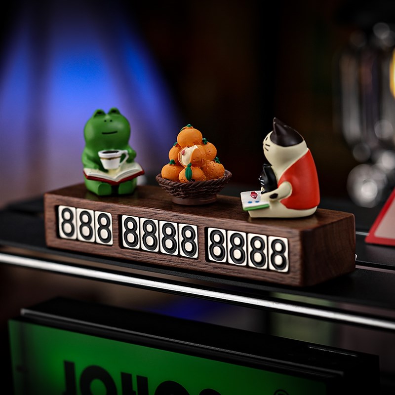 下午茶时光汽车临时停挪车电话号码牌车载高档女摆件装饰用品大全