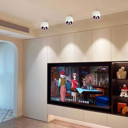 明装小山丘射灯led防眩筒灯吸顶无主灯3W5W7W玄关客厅过道天花灯