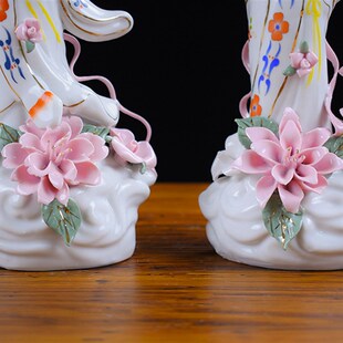 陶瓷七仙女摆件新中式家居装饰工艺品保家姑娘神像客厅办公室摆设