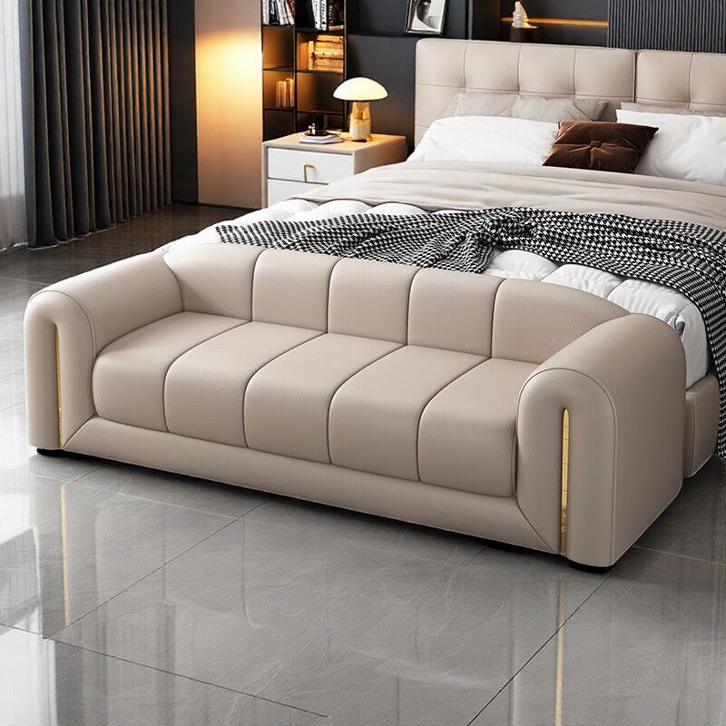 意式床尾凳卧室床前凳放衣床边凳衣帽间服装店美容院长条凳小沙发