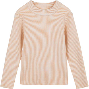 儿童毛衣打底衫秋冬男童女童圆领针织衫薄中大童宝宝内搭保暖上衣