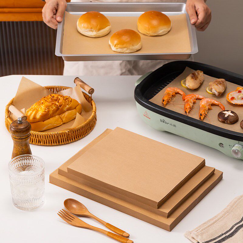 烤箱烘烤蛋糕专用纸双面硅油纸烘焙家用不粘烤肉吸油长方形烤盘纸