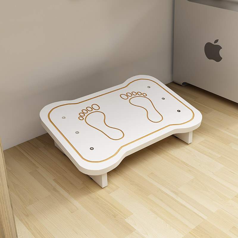 办公室脚踏凳桌下防翘二郎腿神器工作实木踩脚凳久坐搁脚凳矮凳子