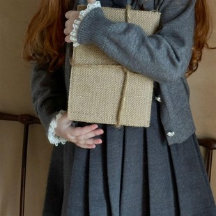 2024秋冬新款童装儿童毛呢背心百褶裙女童百褶裙洋气休闲连衣裙