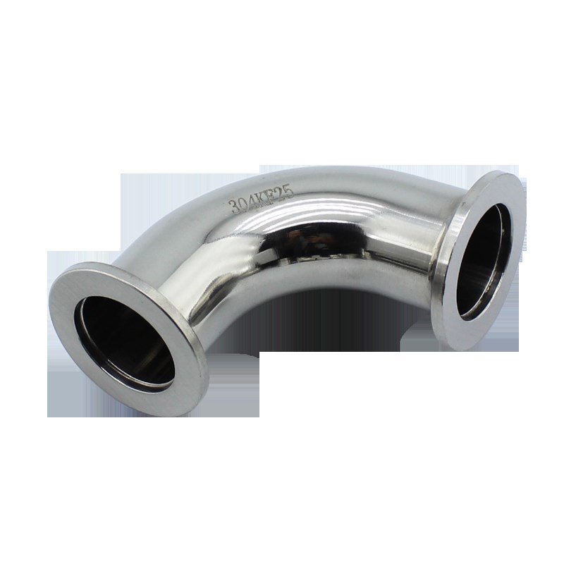 真空KF快装弯头 304不锈钢快接90度弯头卡盘卡箍KF10 16 25 40 50